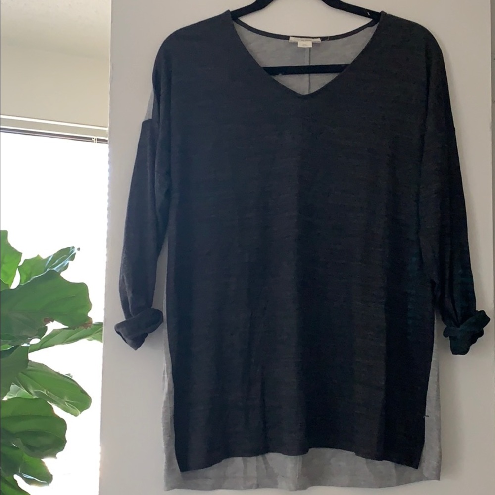 Gray sweater tunic